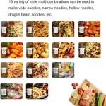 Automatic Pasta Maker Machine Model 260W-13, Electric Pasta Extruder With 480g Flour Capacity, Noodle Molds, Grey